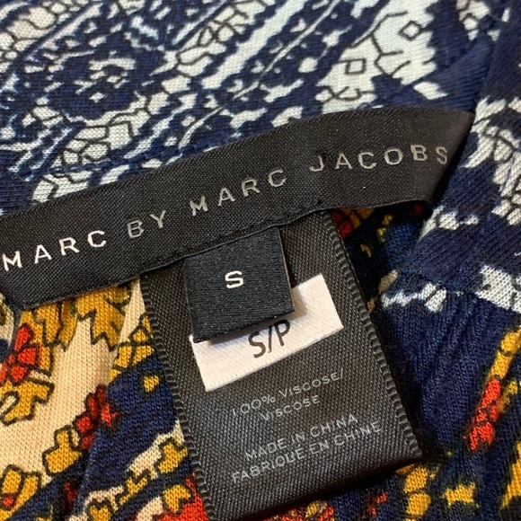 MARC By MARC JACOBS Paisley Print Boho V-Neck Blouse Top - Picture 10 of 12